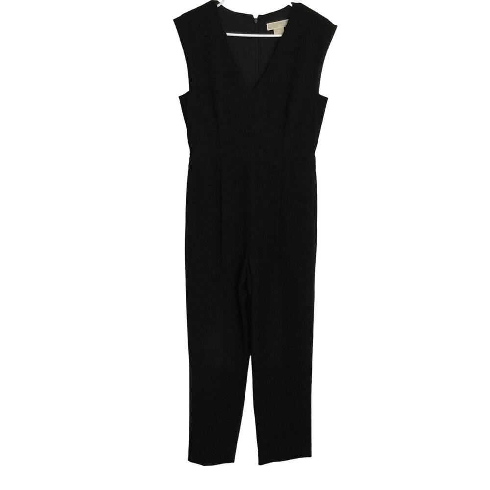 Michael Kors Sleeveless Black Jumpsuit Sz 6